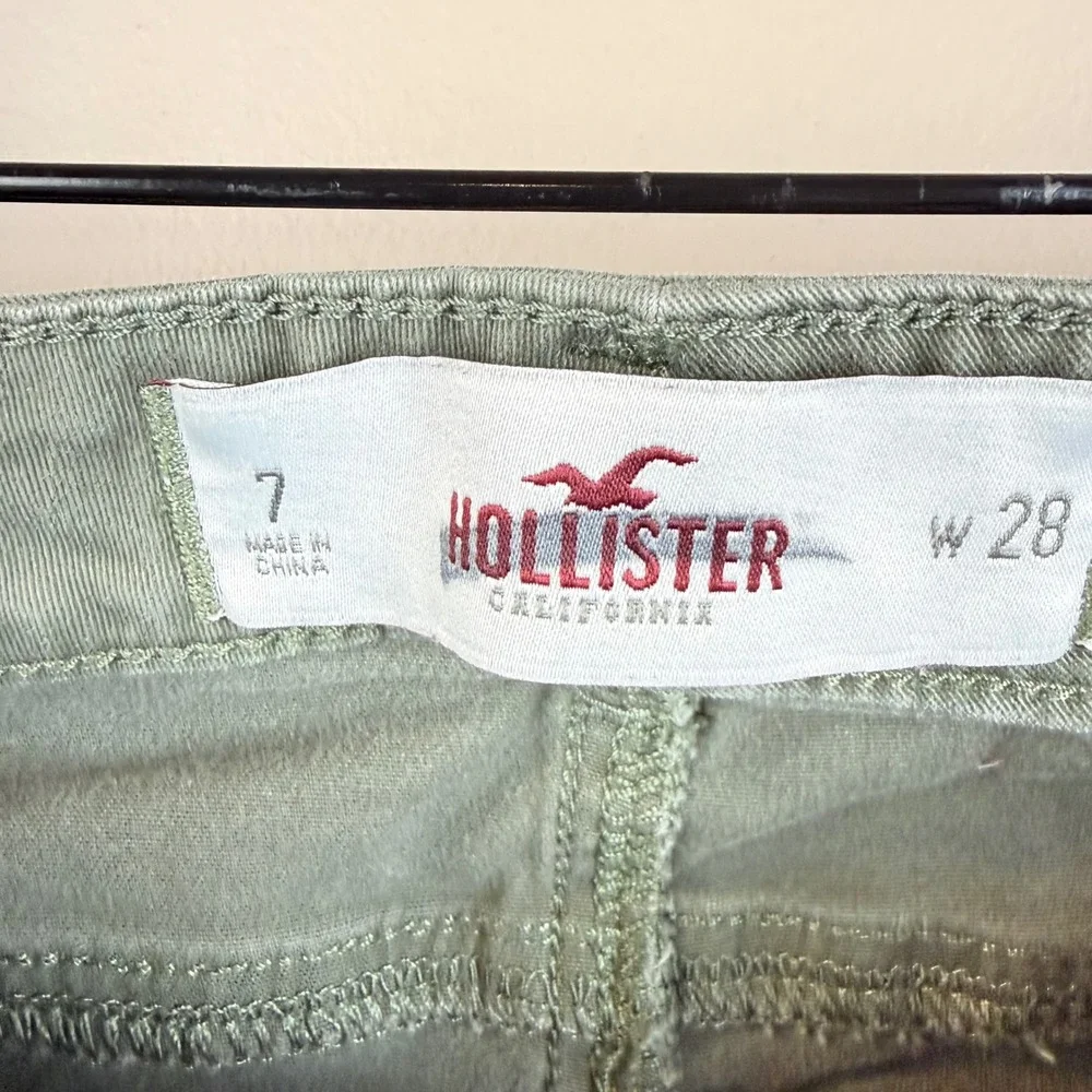 Hollister Kids Skinny Pants Girls Size‎ 7 Green Waist 28
